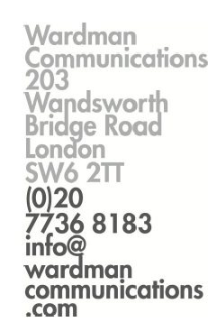 Wardman Communications, 203 Wandsworth Bridge Road, London, SW6 2TT. Telephone (0)20 7736 8183